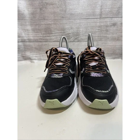 Puma Womens 7.5 Trc Mira Feelin Xtra Black Sneakers Casual Shoes 38945701 - Picture 3 of 10